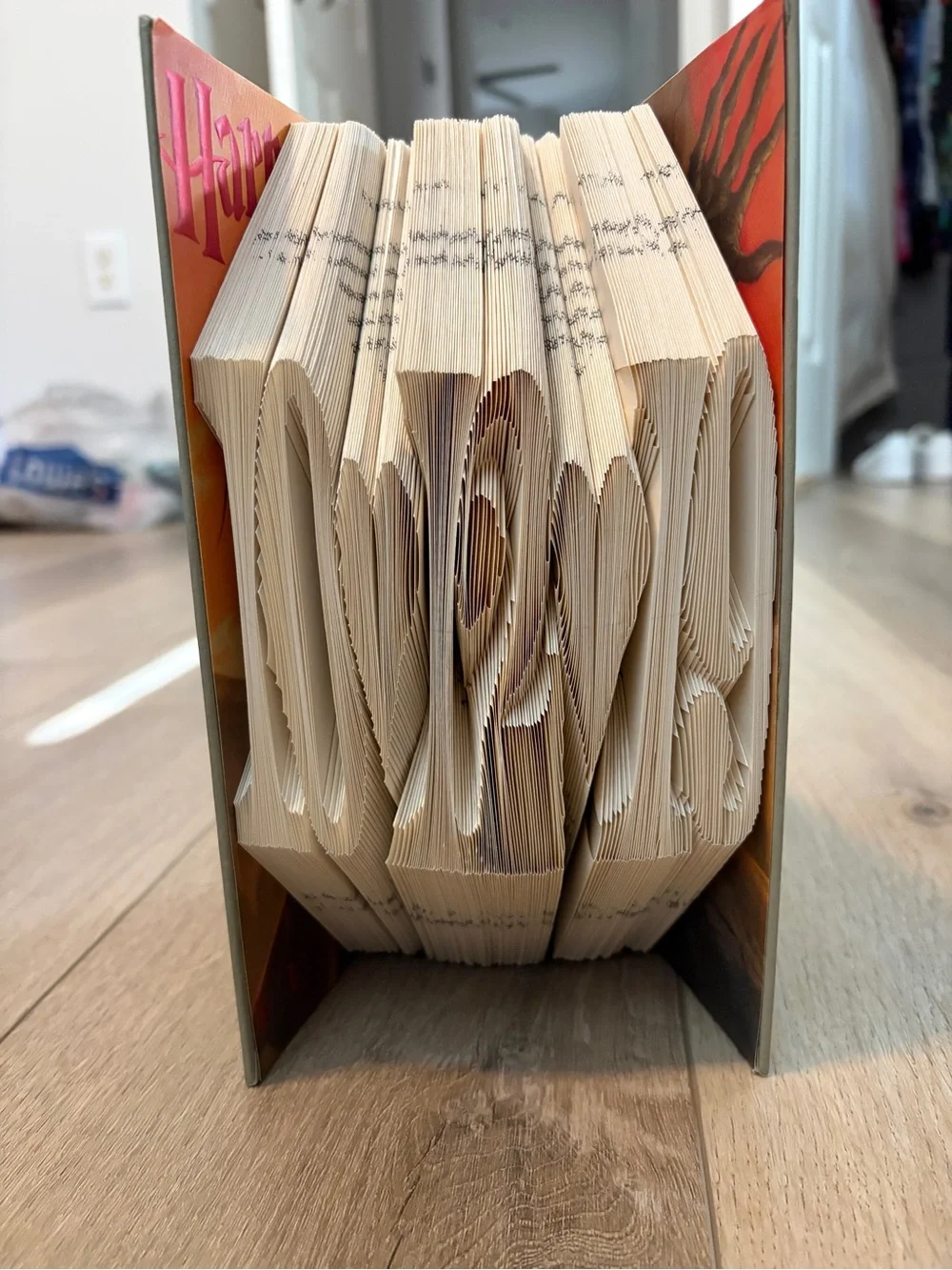 Hand-Folded Book Art Home Decor 10/12/19 Date Harry Potter Deathly Hallows